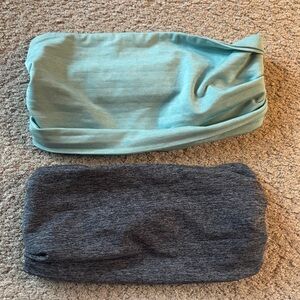 Duluth Trading Co Blue and Gray Headband Set